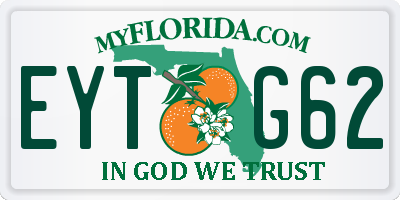 FL license plate EYTG62