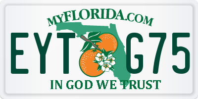 FL license plate EYTG75