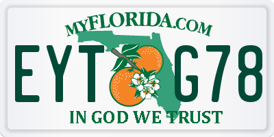 FL license plate EYTG78