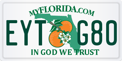 FL license plate EYTG80