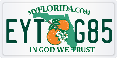 FL license plate EYTG85