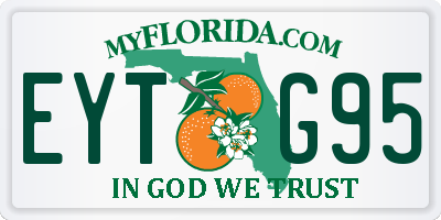 FL license plate EYTG95
