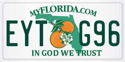 FL license plate EYTG96