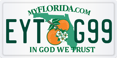 FL license plate EYTG99