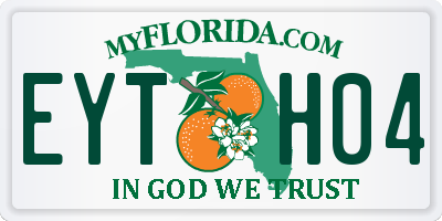 FL license plate EYTH04
