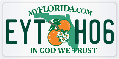 FL license plate EYTH06