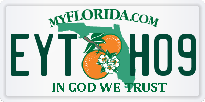 FL license plate EYTH09