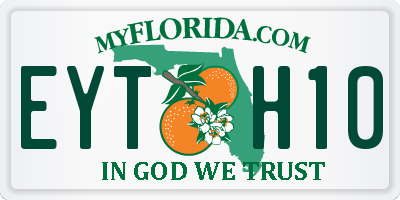 FL license plate EYTH10