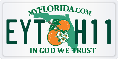FL license plate EYTH11