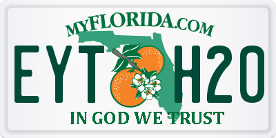 FL license plate EYTH20