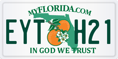 FL license plate EYTH21