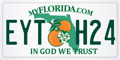 FL license plate EYTH24