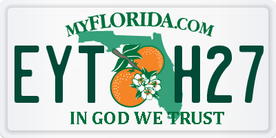 FL license plate EYTH27