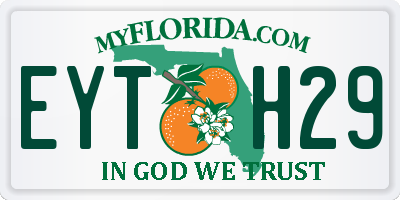 FL license plate EYTH29