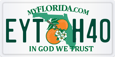 FL license plate EYTH40