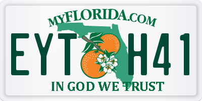 FL license plate EYTH41