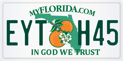 FL license plate EYTH45