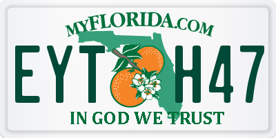 FL license plate EYTH47