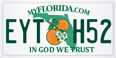 FL license plate EYTH52