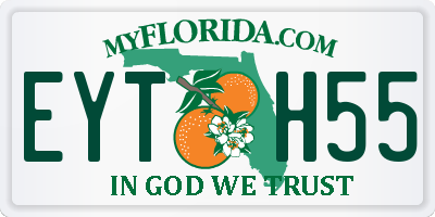 FL license plate EYTH55