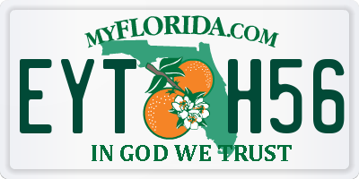 FL license plate EYTH56