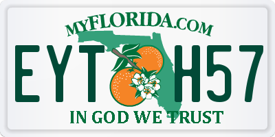 FL license plate EYTH57