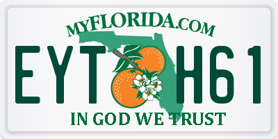 FL license plate EYTH61