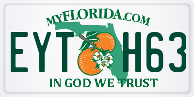 FL license plate EYTH63