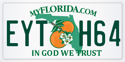 FL license plate EYTH64