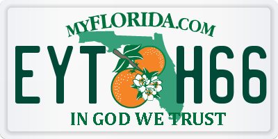 FL license plate EYTH66