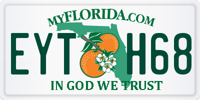 FL license plate EYTH68