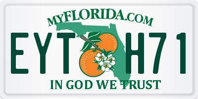 FL license plate EYTH71