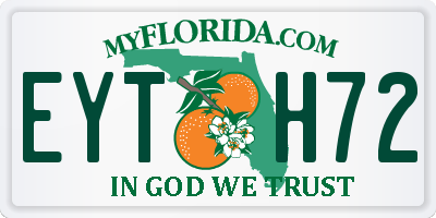 FL license plate EYTH72