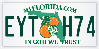 FL license plate EYTH74