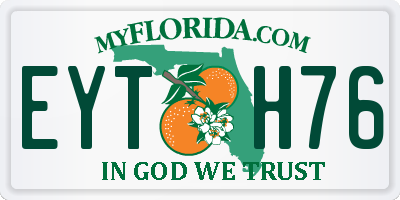 FL license plate EYTH76