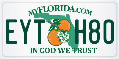 FL license plate EYTH80