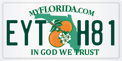 FL license plate EYTH81
