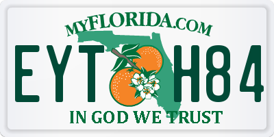 FL license plate EYTH84