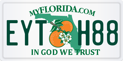 FL license plate EYTH88