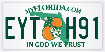 FL license plate EYTH91