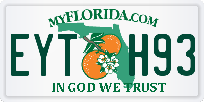 FL license plate EYTH93
