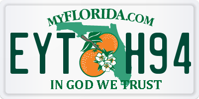 FL license plate EYTH94