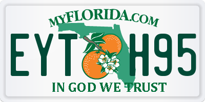 FL license plate EYTH95