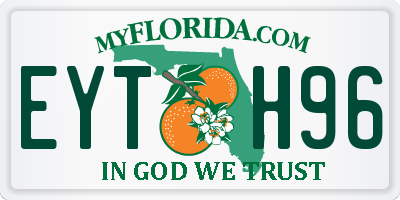 FL license plate EYTH96