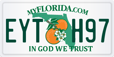 FL license plate EYTH97