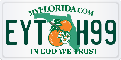FL license plate EYTH99