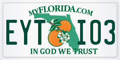 FL license plate EYTI03