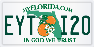 FL license plate EYTI20