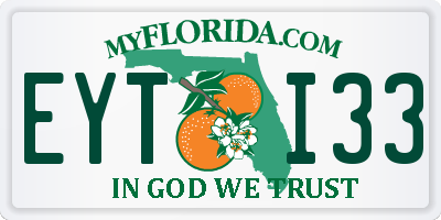 FL license plate EYTI33