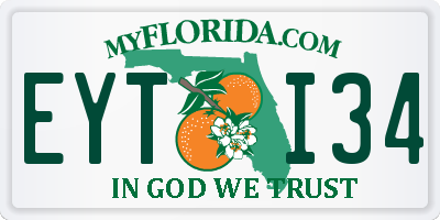 FL license plate EYTI34